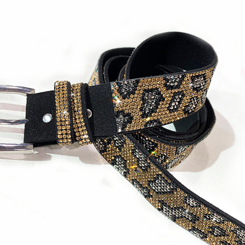 Belt Gold Leopard*