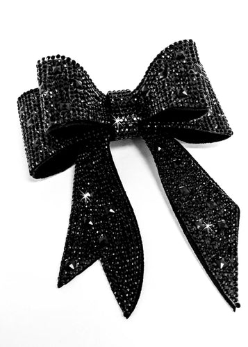 Bows Crystal Bling Black