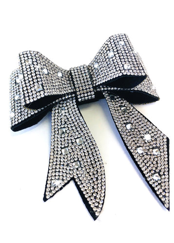 Bows Crystal Bling Silver