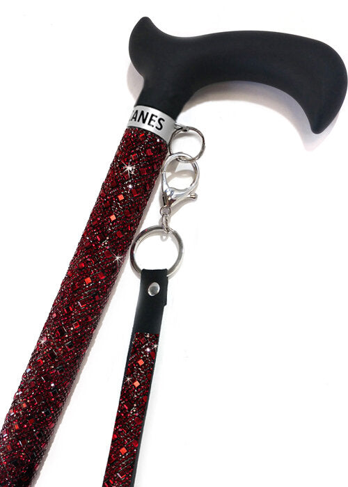 Cane Red with Black Handle