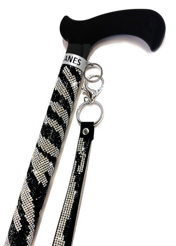 Cane Zebra with Silver Handle*